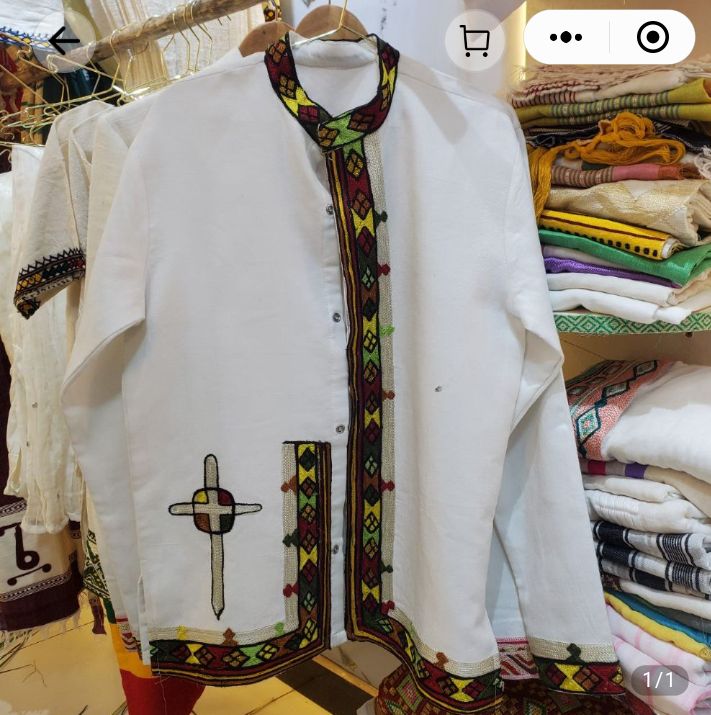 Men Tshirt Tilf የወንዶች ቲሸርት ጥልፍ